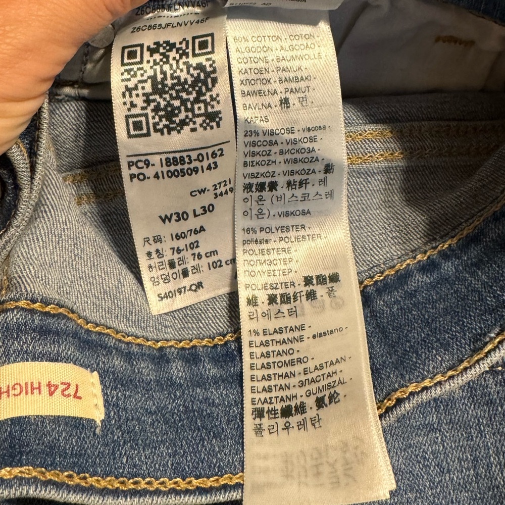 Levi's 724 High Rise Straight - Picture 8 of 8